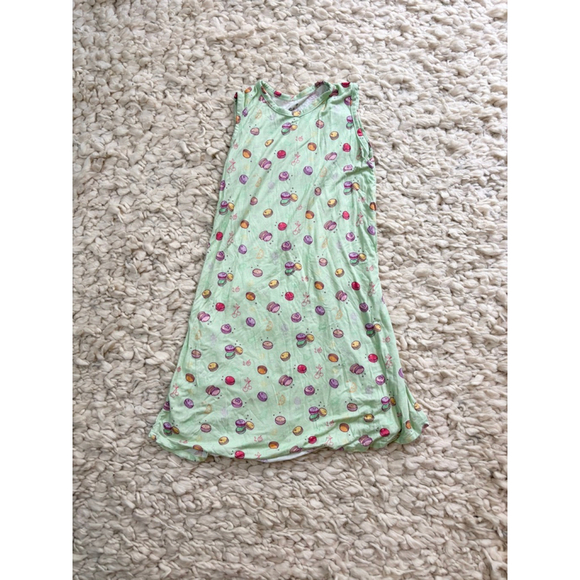 Bellabu Bear Other - Kids Bellabu Bear bamboo sleeveless Dress Green Size 4T Macaron print